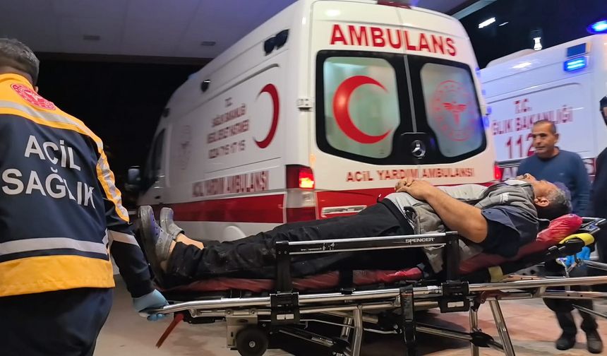 Bursa'da ahırın çatısında onarım yaparken düştü