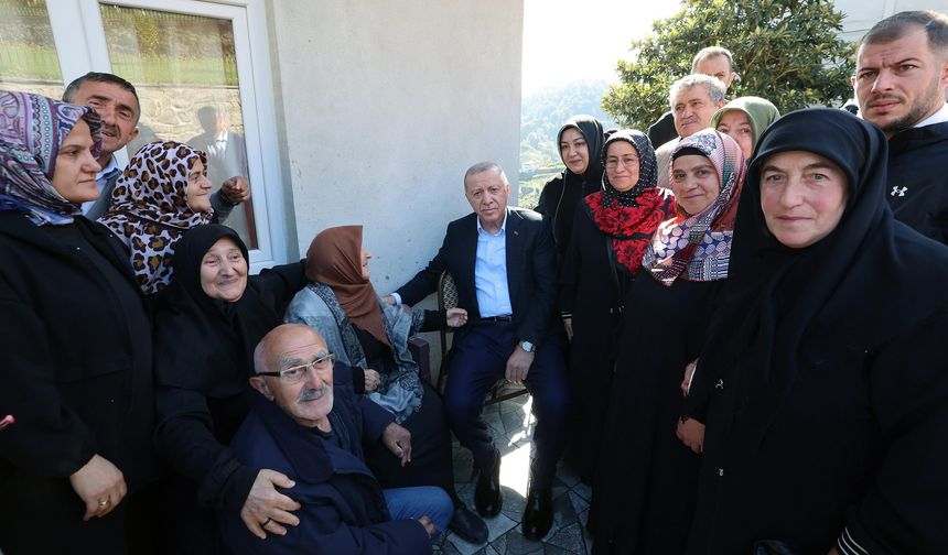 Cumhurbaşkanı Erdoğan Ayder Yaylası'nda