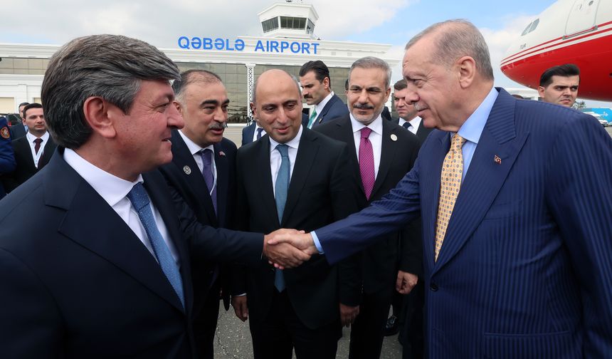 Cumhurbaşkanı Erdoğan Azerbaycan'a gitti