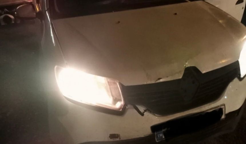 'Dur' ihtarına uymadı, polise çarptı