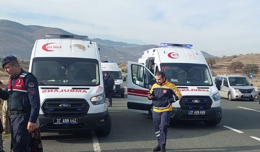 Kastamonu'da korkutan traktör kazası