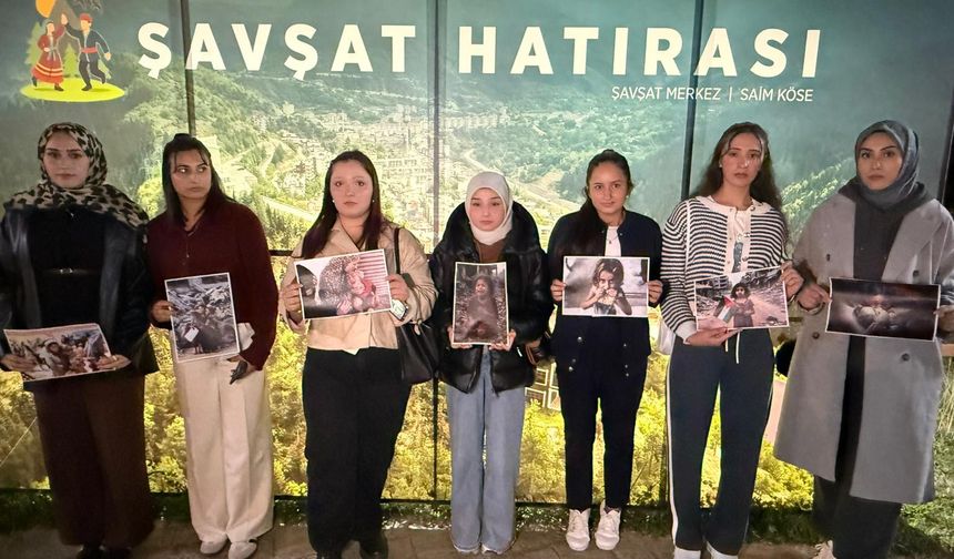 Öğrencilerden Gazze'ye destek