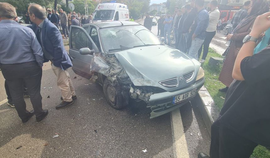 Samsun'da korkutan kaza