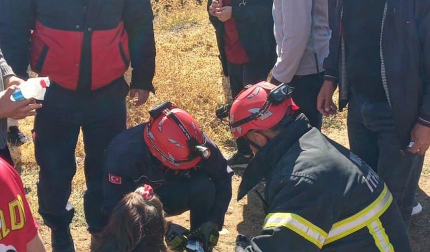 Yolcu treni servis minibüsüne çarptı