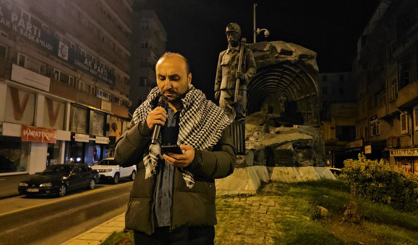 Zonguldak'ta İsrail protesto edildi