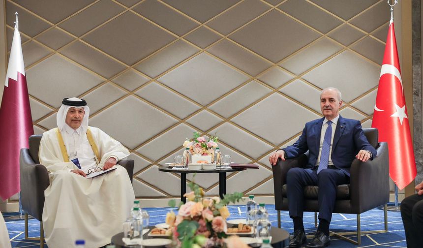 Kurtulmuş ve Ghanim bir araya geldi