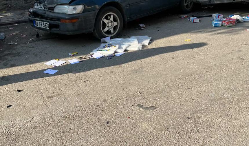 Keçiören'de Freni Patlayan Kamyon Panik Saçtı