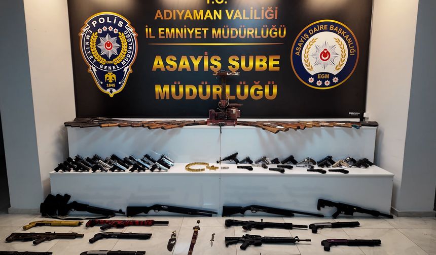 Adıyaman'da silah kaçakçılığı operasyonu