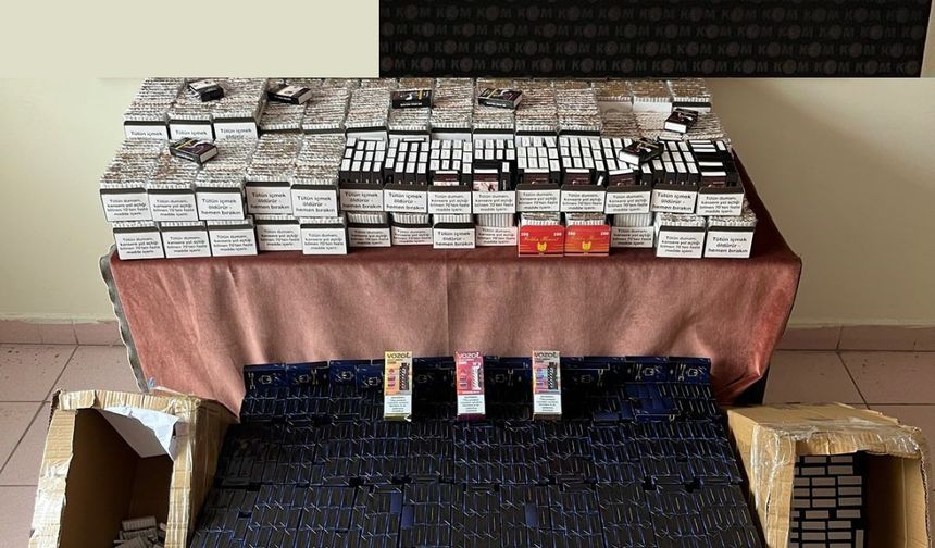 Kastamonu'da tütün kaçakçılığı operasyonu