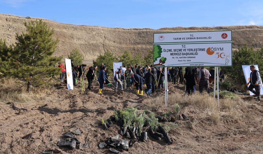 ÖSYM, 51'inci yılını fidan dikimi ile kutladı