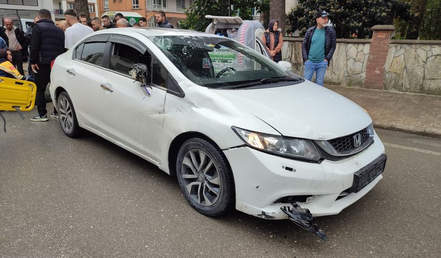 Samsun'da feci otomobil kazası