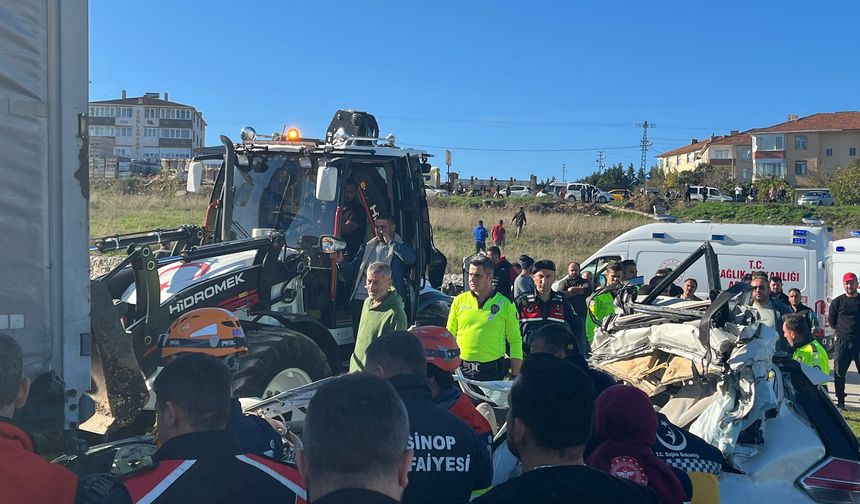 Sinop'ta TIR kazası can aldı