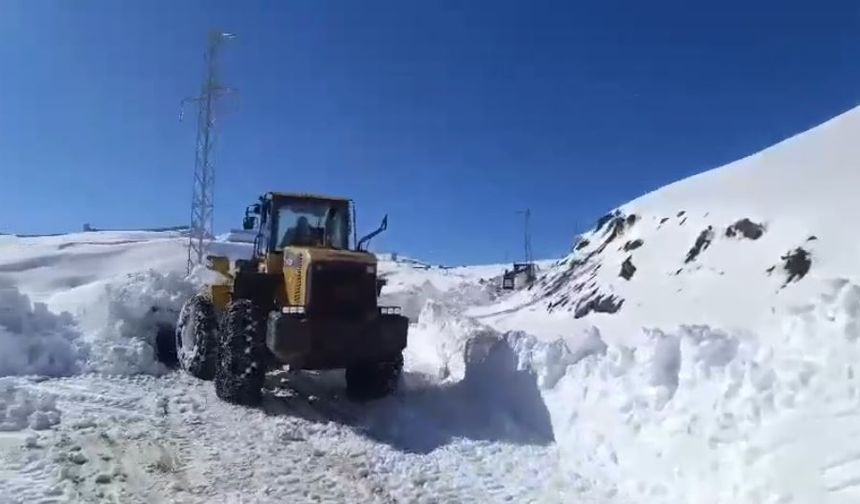 Şırnak'ta kardan 2 köy yolu kapandı