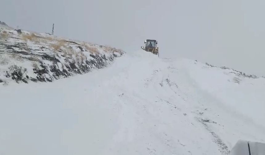 Şırnak'ta kardan kapanan köy yolları ulaşıma açıldı