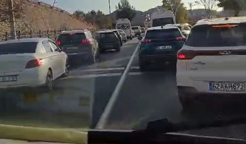 Tunceli'de sürücülerden örnek davranış