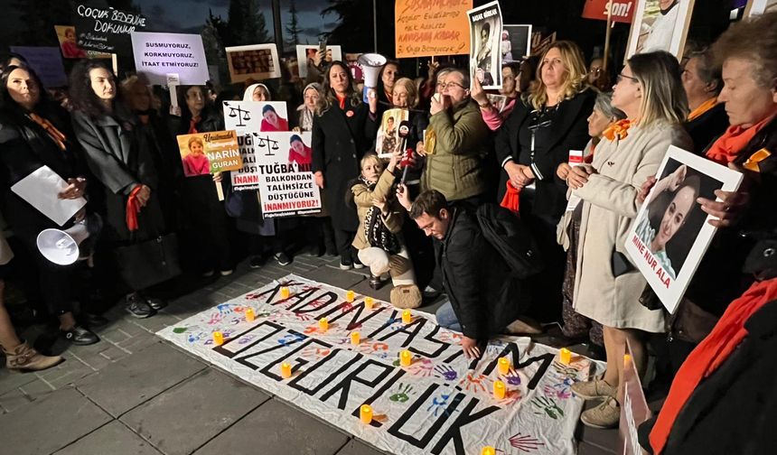 CHP Kadın Kolları’ndan Ankara Adliyesi önünde eylem