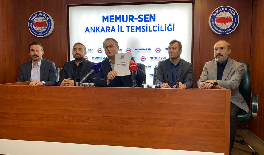 Memur-Sen’den Ankara için yol gösterici araştırma
