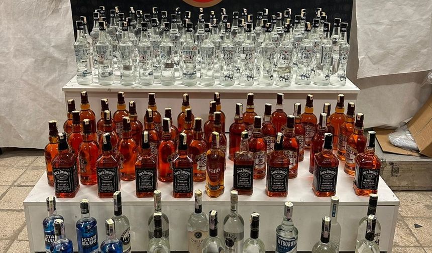 Eskişehir'de sahte ve kaçak içki operasyonu