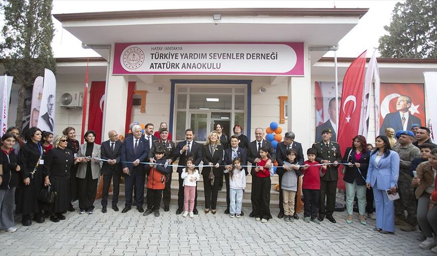 Hatay'da anaokulu açılışı