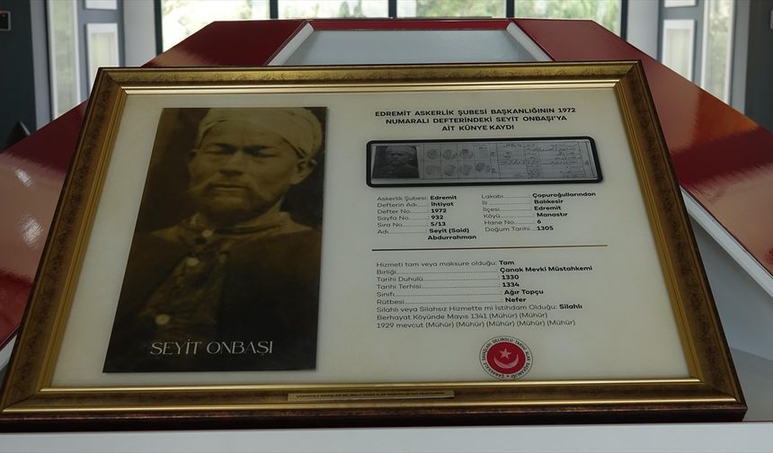 Seyit Onbaşı'nın askerlik şubesindeki fotoğrafı ortaya çıktı