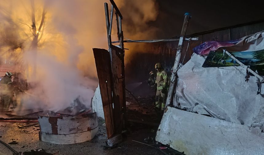 Bursa'da baraka yangını