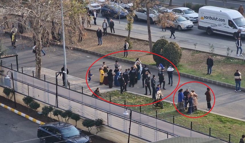 Diyarbakır’da adliye önünde yumruklu kavga