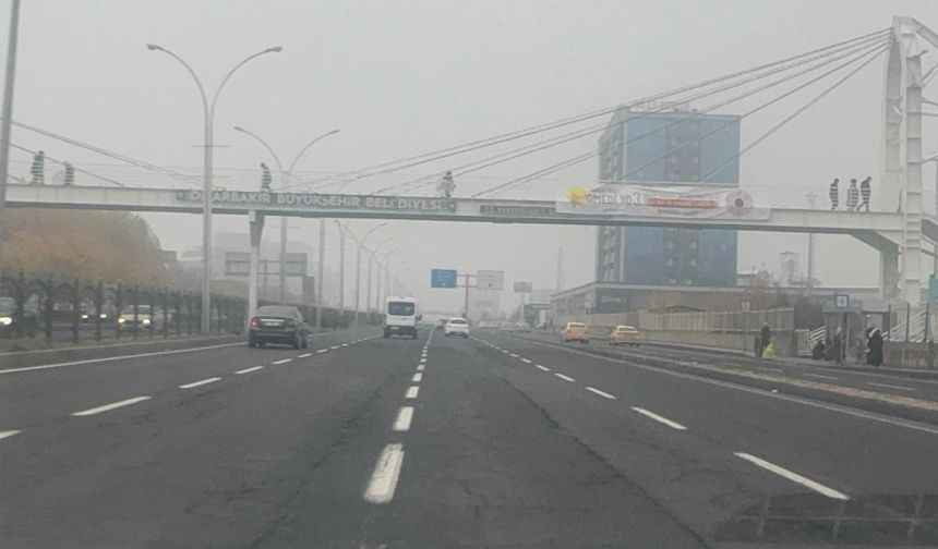 Diyarbakır'da sis nedeniyle ulaşım aksadı