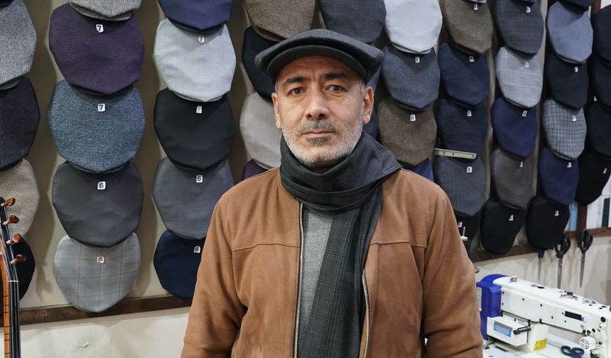 Elazığ'ın 8 köşe kasketini yıllardır üretiyor