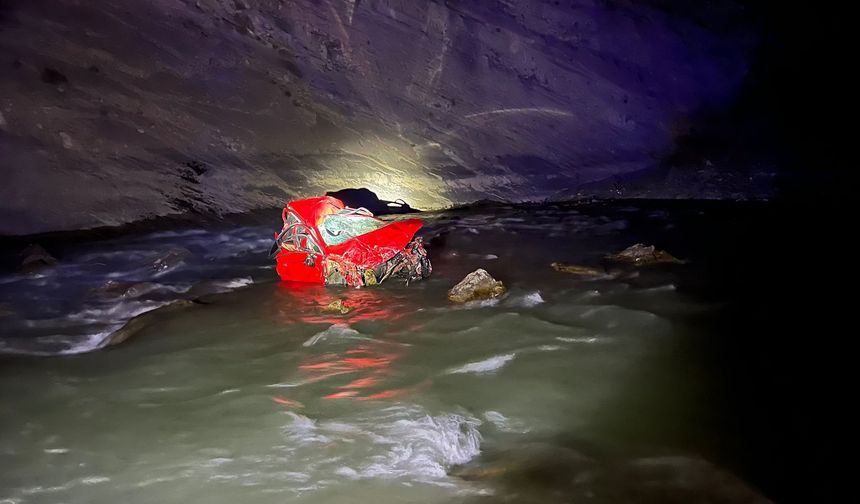 Hakkari'de hafif ticari araç Zap suyuna uçtu