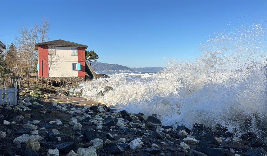 Ordu'da korkutan fırtına