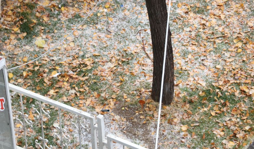 Van'da dolu yağışı zor anlar yaşattı