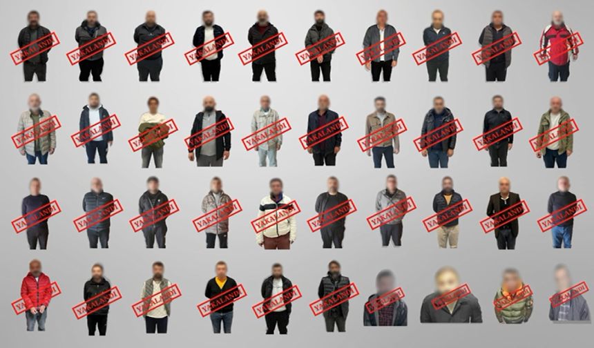 20'si kırmızı bültenle aranan 40 suçlu yakalandı