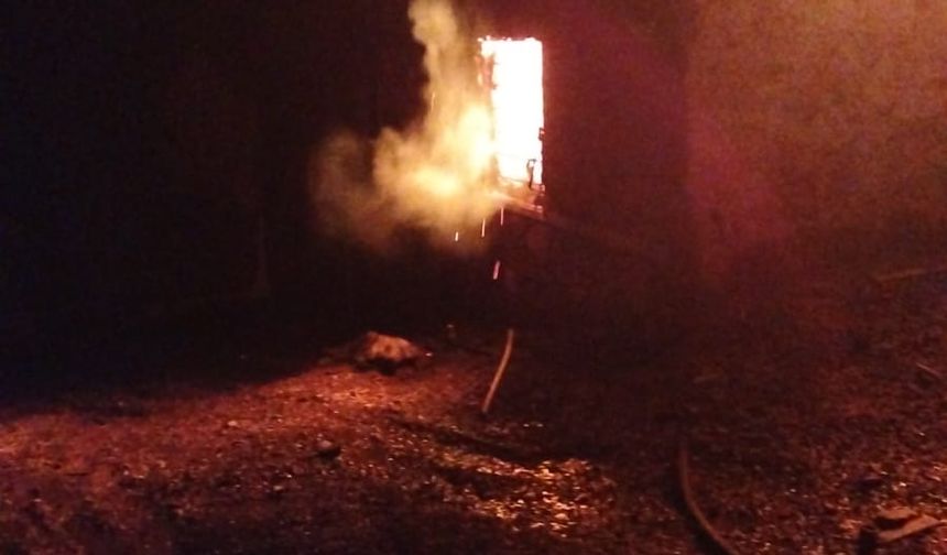 Adana'da Sobadan Yangın Çıktı