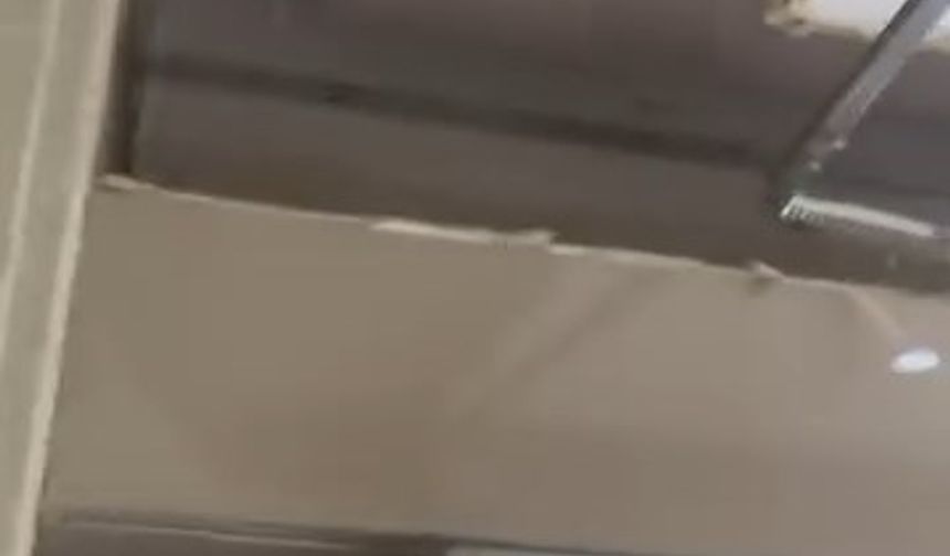 Bursa'da dairenin tavanı çöktü