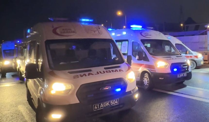 Kocaeli'de korkutan kaza: Yaralılar var