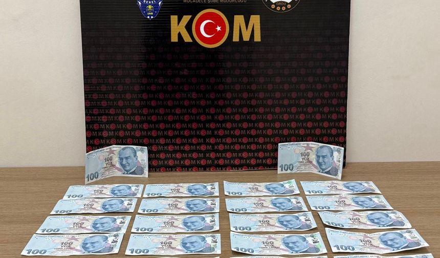 Ordu'da sahte para operasyonu: 3 yakalama