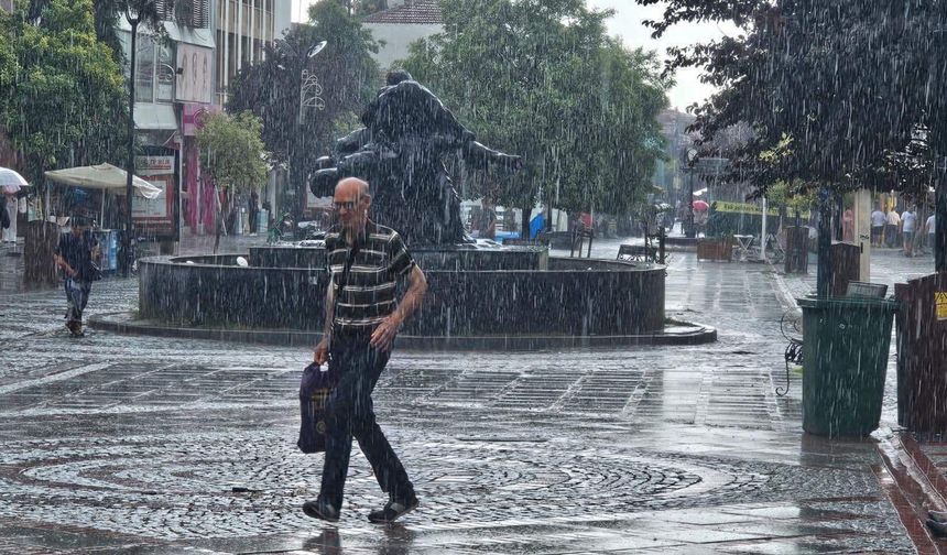 Trakya'da şiddetli hava yağışı