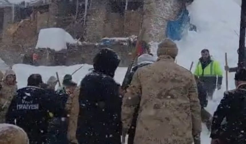 Van'da çığ düştü: 20 ev tahliye edildi