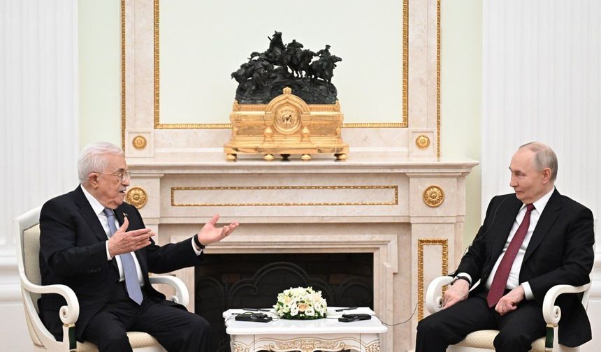 Vladimir Putin ve Mahmud Abbas Moskova'da görüştü