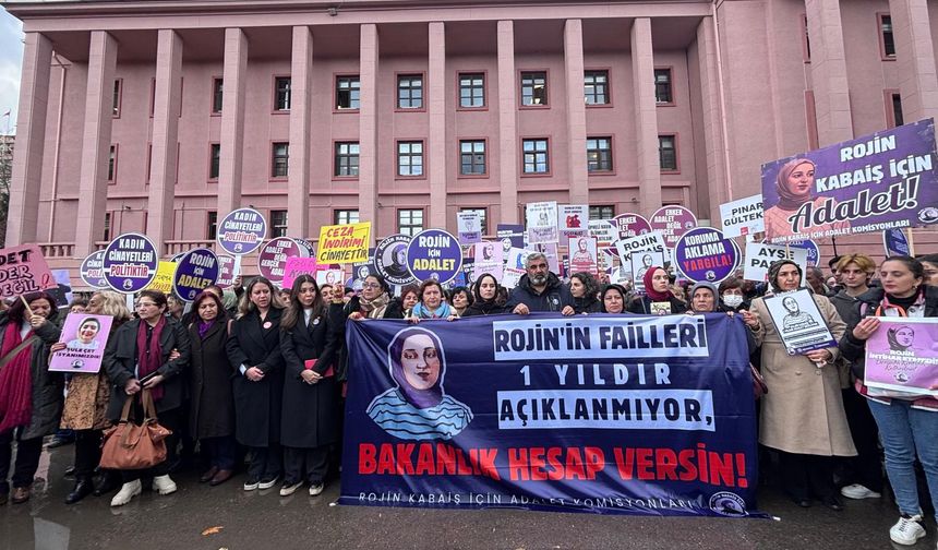 Rojin için bakanlık önünde adalet çağrısı
