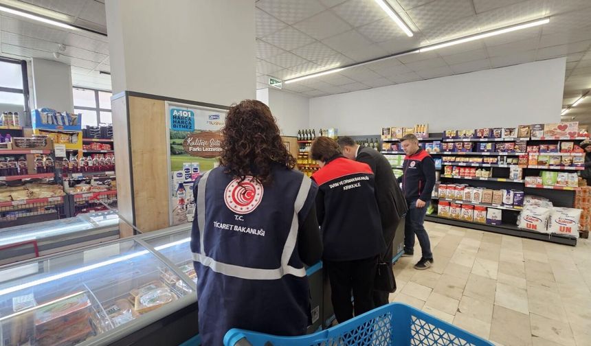 Kırıkkale'de marketlerde gıda denetimi