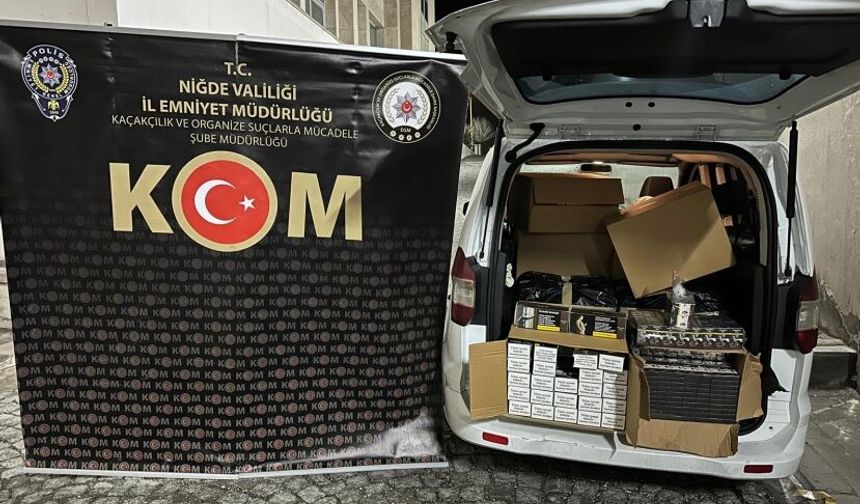 Niğde'de kaçakçılık operasyonu