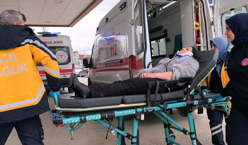 İnegöl'de korkutan kaza!