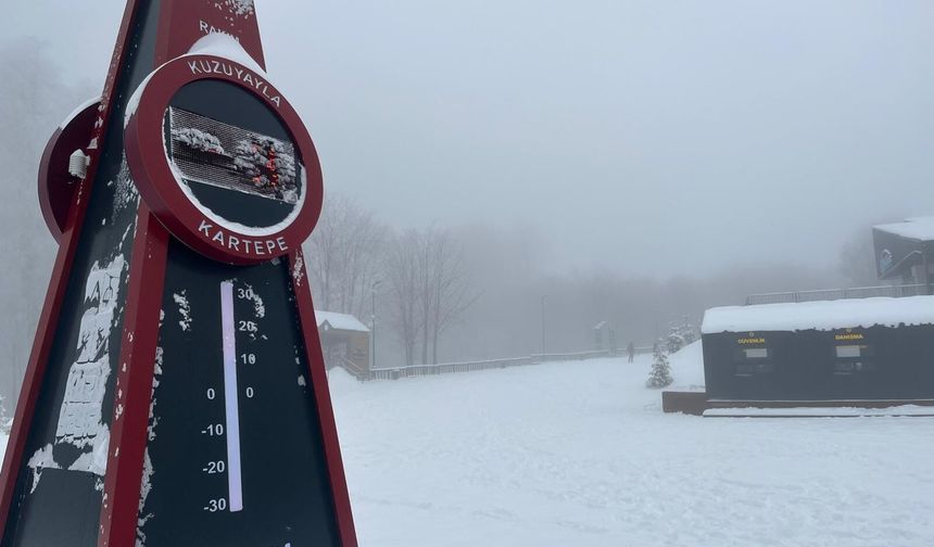 Kocaeli'ne kar yağdı