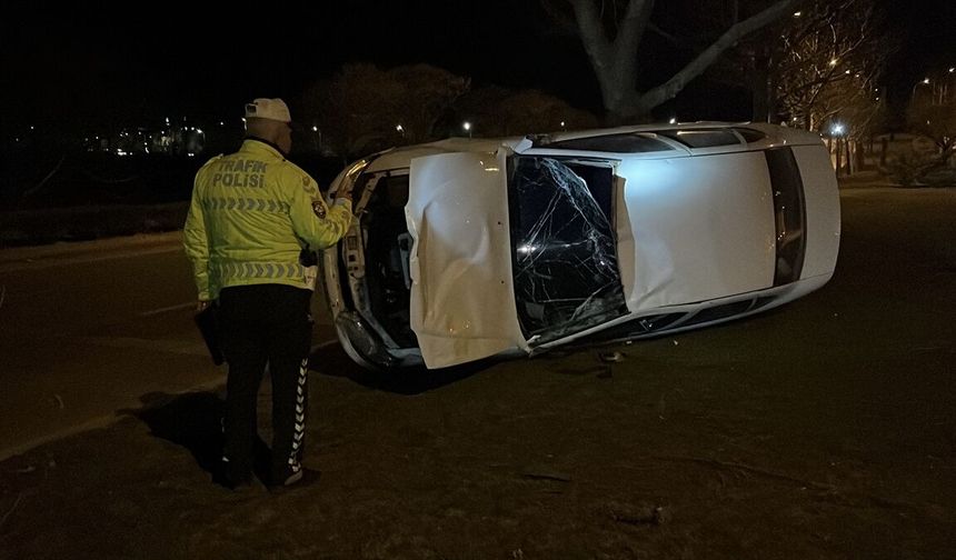 Eskişehir'de otomobilin devrildi: 1 yaralı