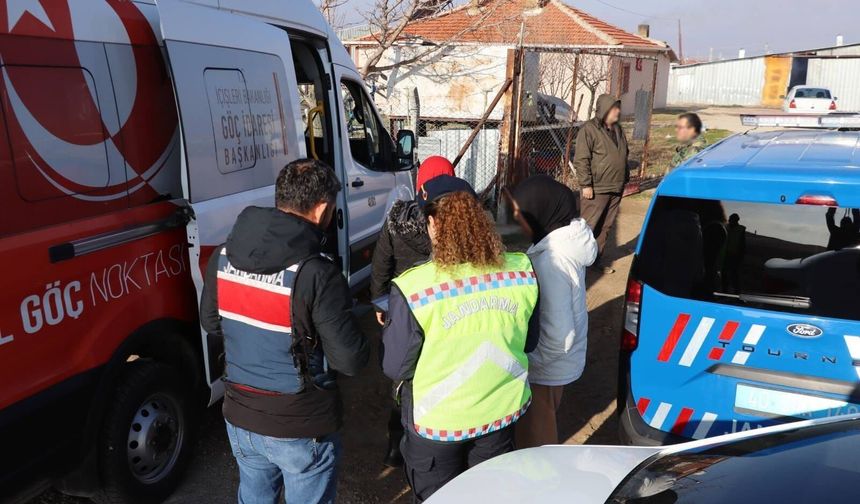 Kırşehir'de düzensiz göçmenler yakalandı