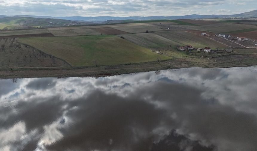 Kızılca Göleti yağışlarla yeniden su tuttu