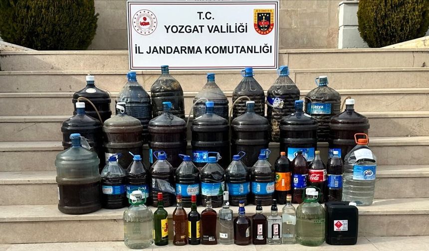 Yozgat'ta operasyon: 343 litre sahte alkol ele geçirildi