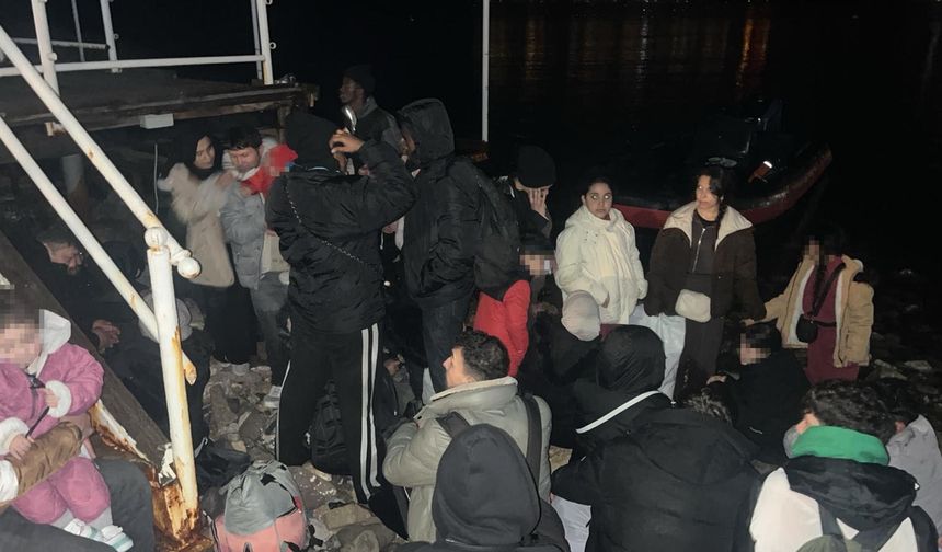 Bodrum'da kaçak göçmenler ve göçmen kaçakçıları yakalandı