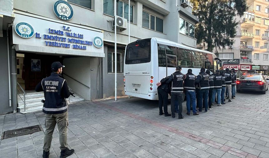 İzmir'de suç örgütüne operasyon